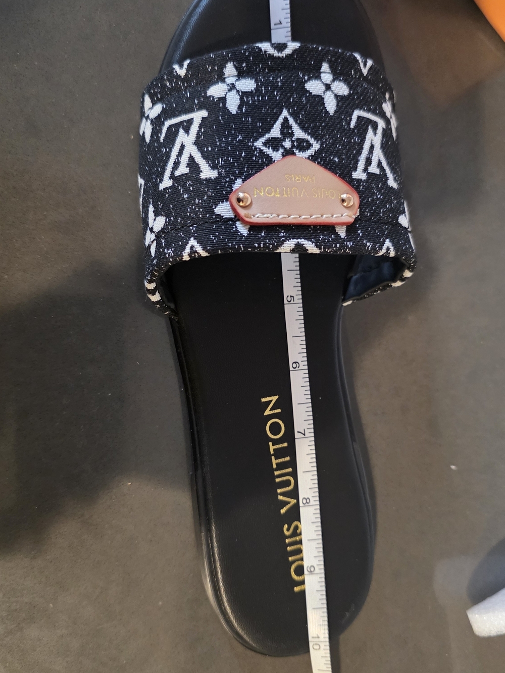 Black and White Slide Sandals - Picture 8 of 10